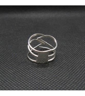 R002057 Stylish Plain Sterling Silver Ring Genuine Solid Stamped 925 Empress 